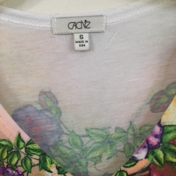 Cache multi-color beaded t-shirt - size Sm - Picture 2 of 5